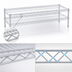 Thumbnail image #3 for Eagle QuadTruss Front Case Merchandise Wire Shelving Unit, 2-Tier, 24 x 14 x 14 Inches, White Epoxy Finish