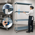Thumbnail image #3 for MetroMax Q 36 Inch x 21 Inch x 63 Inch 4-Shelf Add-On Polymer/Wire Shelving Unit