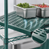 Thumbnail image #3 for Eagle QuadPlus Louvered Polymer Shelf Mat with MICROGARD, 54 x 24 Inches, Green