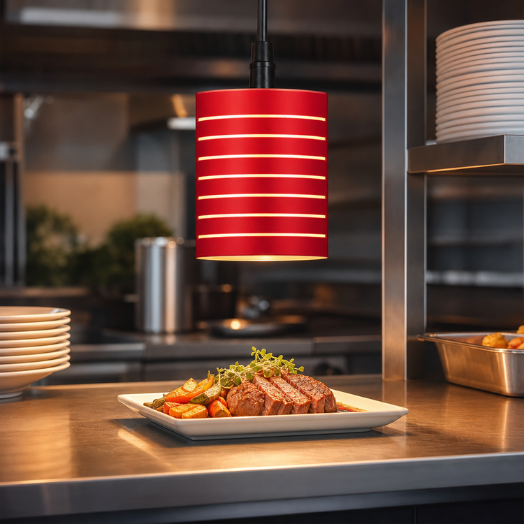 Product image #4 for Hatco DLL-1100 Decorative Luminaire Food Heat Lamp with 6-1/2-Inch Cylinder Shade