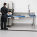 Thumbnail image #3 for Advance Tabco Right-Hand Straight Soil Dishtable with Pre-Rinse Sink, 71 Inch, 16 Gauge 304 Stainless Steel