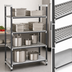 Thumbnail image #3 for Cambro Camshelving Elements XTRA Stationary Starter Shelving Unit, 18 x 72 x 84 Inches, 4-Tier, Speckled Gray