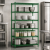 Thumbnail image #3 for Heavy Duty 5-Tier Stationary Green Epoxy Wire Shelving Unit, 24 x 18 x 84 Inches