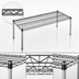 Thumbnail image #3 for EagleGard 36 x 21 Inch Wire Dunnage Platform Shelf with Quad-Truss Design, 14-Inch Posts, 600 lb Capacity