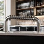 Thumbnail image #3 for Perlick Corporation 4065-20 Pass-Thru Glycol-Cooled Countertop Draft Beer Tower, 20 Faucets, 2 Columns, Stainless Steel
