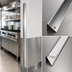 Thumbnail image #3 for Special Value 48-Inch x 4-Inch x 4-Inch Stainless Steel Corner Guard with Adhesive Tape Backing
