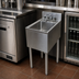 Thumbnail image #4 for Underbar Stainless Steel Dump Sink with 10