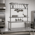 Thumbnail image #3 for Eagle Group TM60PR Table-Mounted Triple-Bar Stainless Steel Pot Rack for 60-Inch Tables