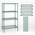 Thumbnail image #3 for Quantum Stationary Wire Shelving Starter Kit, 48