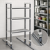 Thumbnail image #3 for Cambro Camshelving Elements XTRA High Density Mobile Starter Unit, 18 x 36 x 70-1/4 Inches, 4-Shelf Vented, Speckled Gray