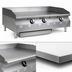 Thumbnail image #3 for RedHots Chef's Line 48-Inch Countertop Natural Gas Commercial Griddle with 3/4-Inch Smooth Steel Plate