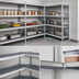 Thumbnail image #3 for Fermostock 4-Tier Corner Expansion Add-On Polymer Shelving Unit, 64