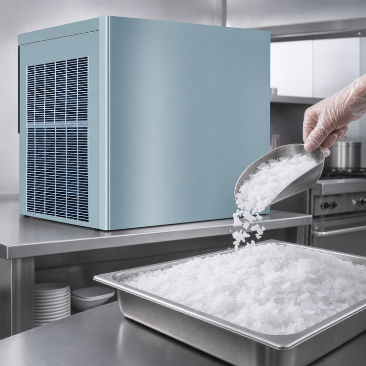 Product image #3 for Manitowoc RFK1300WZ Flake Ice Machine, Water-Cooled, Self-Contained Condenser