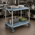 Thumbnail image #3 for MetroMax Q 2-Shelf Polymer Utility Bus Cart, 18
