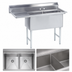 Thumbnail image #3 for Advance Tabco Special Value Series 2-Compartment Fabricated Sink with 24-Inch Left Drainboard