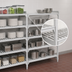 Thumbnail image #4 for Cambro Camshelving Premium 4-Tier Vented Polymer Add-On Shelving Unit, 18 x 42 x 72 Inches, Speckled Gray