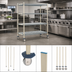 Thumbnail image #3 for MetroMax Q qwikTRAK Mobile Track Shelving Unit Kit with Casters, Bumpers, and 74-Inch Posts