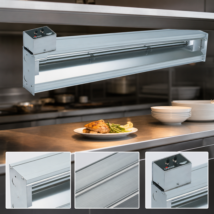Product image #3 for Vollrath Cayenne 54-Inch Hard-Wired Medium-Wattage Heat Strip