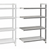Thumbnail image #3 for Cambro Camshelving Elements XTRA Stationary Add-On Polymer Shelving Unit, 72 x 24 x 84 Inches, 4-Tier Vented and Solid