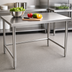 Thumbnail image #3 for Deluxe Series 120-Inch x 36-Inch Stainless Steel Flat Top Work Table with Tubular Base