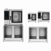 Thumbnail image #3 for Convotherm Stainless Steel Oven Stand, Closed on Three Sides, with 14 Pairs of Shelf Rails for C4 6.10 and 10.10