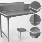 Thumbnail image #3 for Eagle Group BlendPort® BPCDT-36L-16/3 36-Inch Straight Clean Dishtable, Right-to-Left, 10-Inch Backsplash, 16-Gauge 304 Stainless Steel