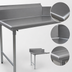 Thumbnail image #3 for BlendPort® 36-Inch Straight Clean Dishtable, Right-to-Left Operation, 10-Inch Backsplash, 16-Gauge 304 Stainless Steel