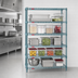 Thumbnail image #3 for EagleGard 5-Tier Wire Shelving Starter Unit with QuadTruss Shelves, 48W x 24D x 86H, Stationary