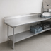 Thumbnail image #3 for Eagle Group Straight Clean Dishtable, 108-Inch W x 30-Inch D, Right-to-Left, 16 Gauge Stainless Steel Top