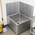 Thumbnail image #3 for John Boos Rear & Right Mop Sink Wall Guard Wainscoting for 24 x 24 Sinks