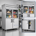 Thumbnail image #3 for Everest Refrigeration EGSH4 Two-Section Reach-In Refrigerator with Combination Glass and Solid Half Doors, 48.0 Cu. Ft.
