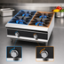 Thumbnail image #3 for Vollrath 12-Inch Countertop Gas Hot Plate Range, 2 Burners, Stainless Steel