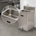Thumbnail image #3 for Advance Tabco Pedestal-Mounted Hand Wash Sink with Gooseneck Faucet and Foot Pedal Valve