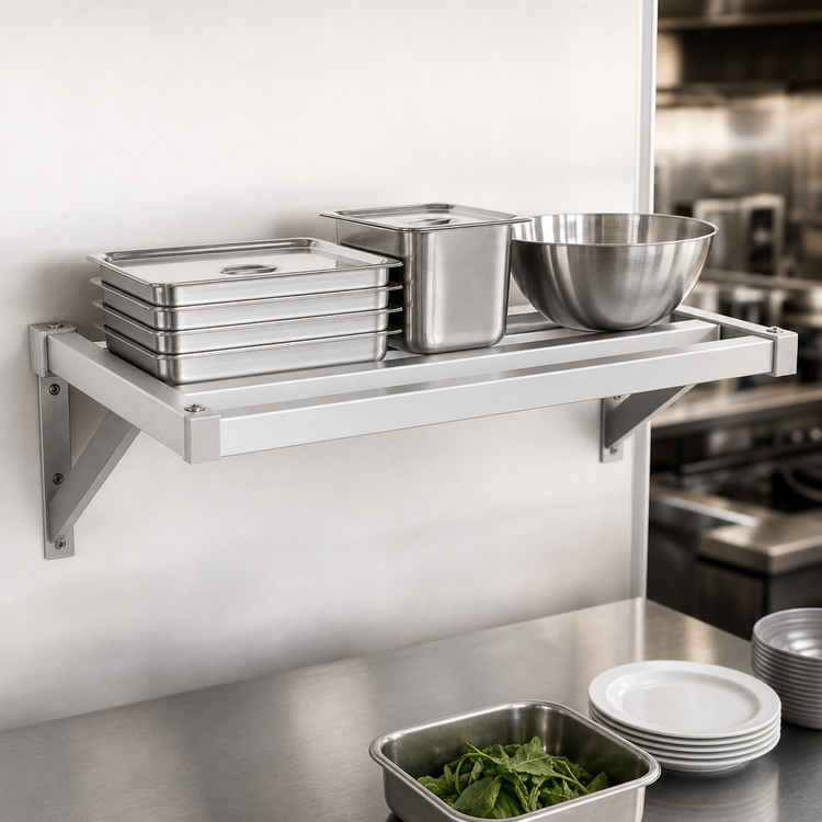 Product image #4 for New Age Adjust-A-Shelf Heavy-Duty Aluminum Wall-Mounted Shelf, 36 x 30 Inches
