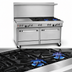 Thumbnail image #3 for Southbend Ultimate 60-Inch Gas Restaurant Range with 2 Open Burners, 48-Inch Griddle, Standard Oven, and Cabinet Base