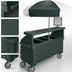 Thumbnail image #4 for Camcruiser® Granite Green Vending Cart with 3 Countertop Wells and 72-Inch Umbrella
