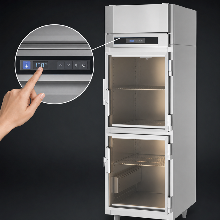 Product image #3 for Victory UltraSpec 1-Section Glass Half-Door Reach-In Warming Cabinet, 21.5 Cu. Ft., Stainless Steel