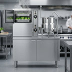 Thumbnail image #2 for Crown GCX-2-10 Two Compartment Gas Convection Steamer with 10 Gallon Kettle