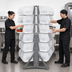 Thumbnail image #3 for Quantum Double-Sided Rail Rack Kit with 12 Rails and 48 Clear Bins