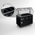 Thumbnail image #3 for Vollrath 2-Series Affordable Portable 3-Well 46-Inch Mobile Hot Food Station, 120V, Open Storage Base, Buffet Breath Guard