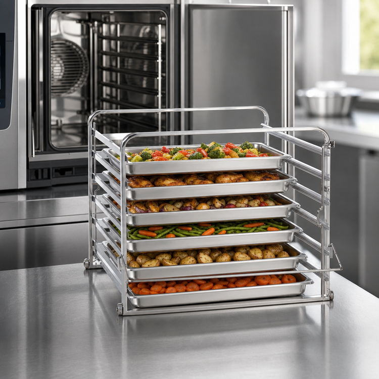 Product image #3 for RATIONAL 6-Pan Mobile Oven Rack for SCC 62/CMP 62 Series