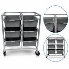 Thumbnail image #4 for Channel Manufacturing BBC-6 Aluminum Double-Section Bus Box Cart, End Load, Holds 6 Seven-Inch Bus Boxes