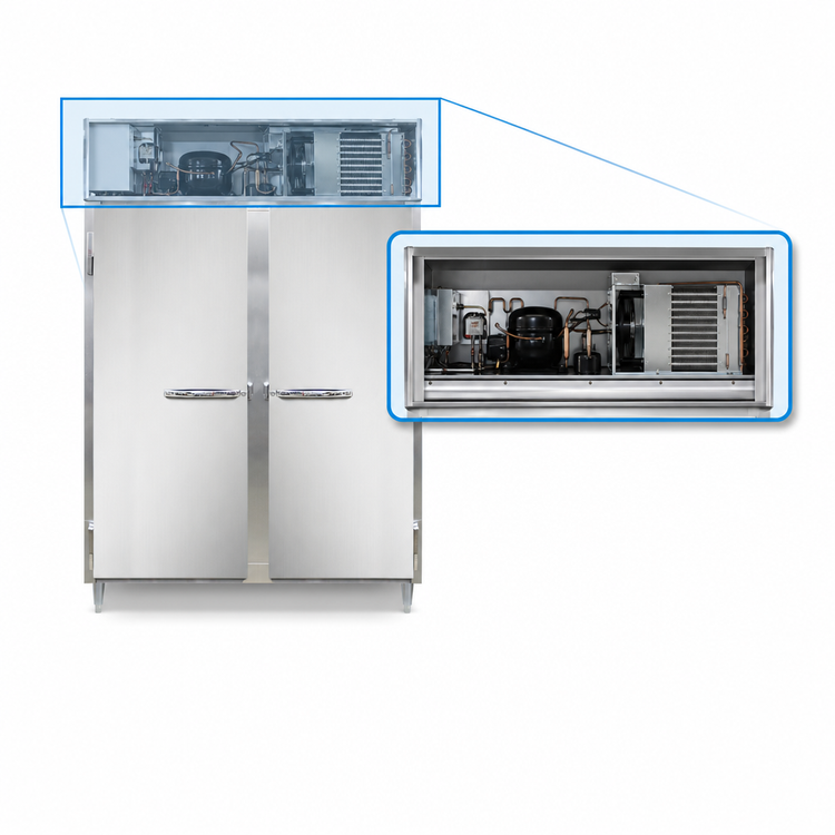 Product image #3 for Continental Refrigerator Designer Line D2FENSA 52 Cu. Ft. Two-Section Wide Reach-In Freezer