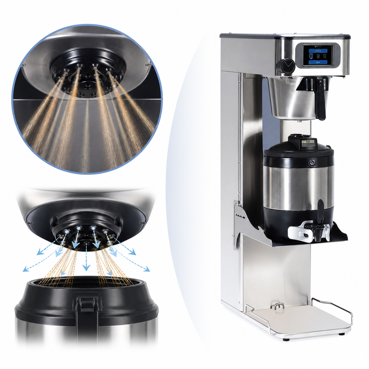 Product image #3 for BUNN Infusion Series Single Automatic Fill Tea/Coffee Brewer with Integrated 3-Position Flip Tray