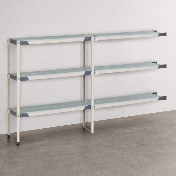 Product image #3 for MetroMax i 42 Inch Wide x 18 Inch Deep x 63 Inch High 4-Shelf Add-On Polymer Shelving Unit