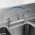 Thumbnail image #3 for T&S Brass B-1121-XS 8-Inch Centers Deck-Mounted Workboard Faucet with 8-Inch Swing Nozzle