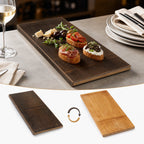 Thumbnail image #3 for American Metalcraft BWB189 Rectangular Reversible Carbonized Bamboo Serving Board, 18-1/4 x 9 Inches Case of 6