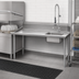 Thumbnail image #3 for Advance Tabco 83-Inch Left-Hand Straight Soil Dish Table with Pre-Rinse Sink, 304 Stainless Steel