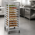 Thumbnail image #3 for Advance Tabco Universal Full-Height Aluminum Pan Rack with Open Sides, 10-Pan Capacity
