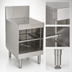 Thumbnail image #3 for Eagle Spec-Bar WBGR18-24 Underbar Glass Rack Storage Unit — Recessed Workboard Top, 18 Inches W x 24 Inches D x 36.5 Inches H, Holds 2 16-Inch Glass Racks
